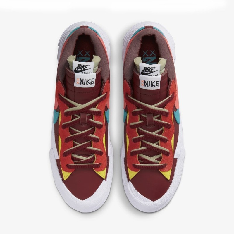 Kaws x Sacai x Nike Blazer Low Team Red | Cheap Arvind Air Jordans